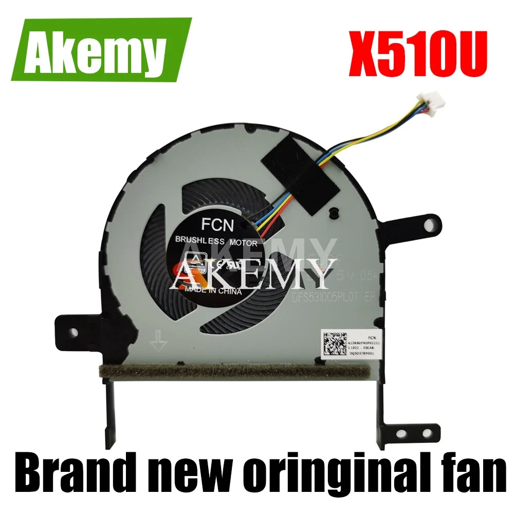 Новый вентилятор охлаждения процессора для For Asus S510U X510U X510 DFS531005PL0T FJPP DC 5 В 0.5A