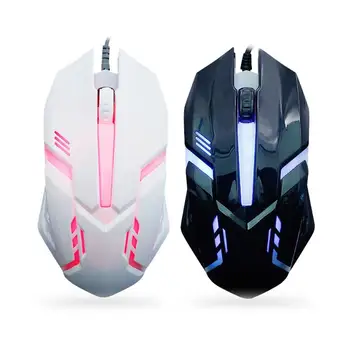 

Universal USB Wired Mouse 1200 DPI LED Backlight Ergonomic Mechanical Gaming Mouse for PC Laptops Home Office Wired Gamer Mouse