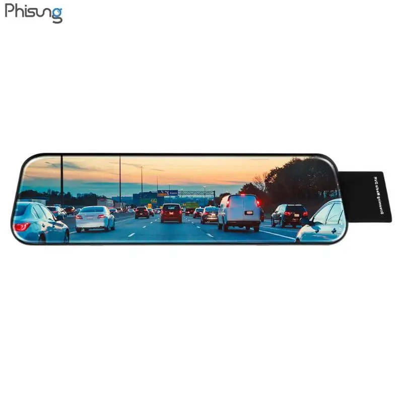 Phisung H58 4G Android 5,1 автомобильный видеорегистратор камера gps навигация 9,66 дюймов ips зеркало заднего вида двойной объектив четырехъядерный WiFi ADAS Dash камера
