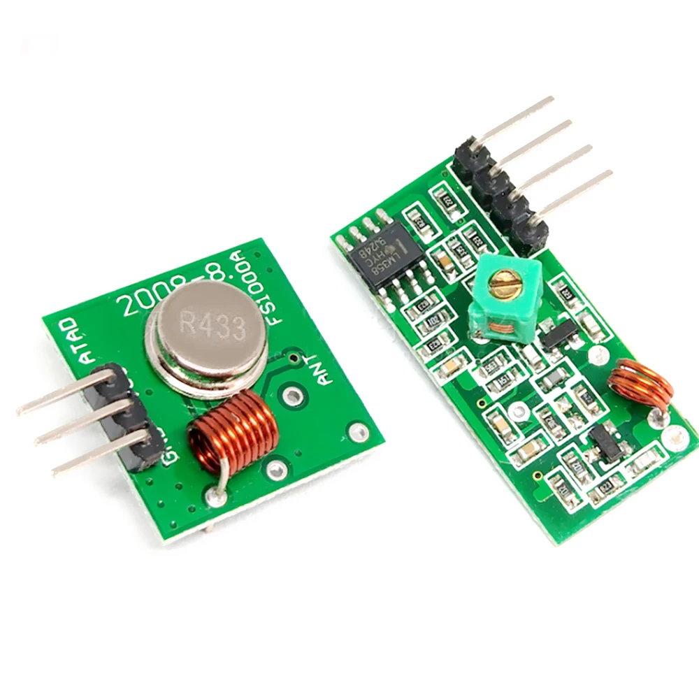 

DC 5V 433Mhz RF Wireless Transmitter Module and Receiver Kit For Arduino Raspberry Pi /ARM/MCU WL Diy Kit1