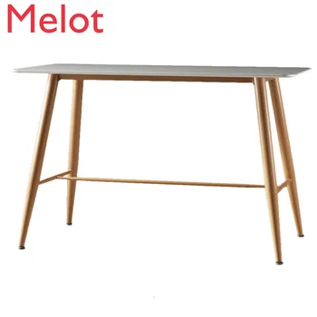 

Northern Europe Personality Bar Counter Table Restaurant Rectangle Simplicity Modern Leisure Time Iron Art Bar Counter Partition