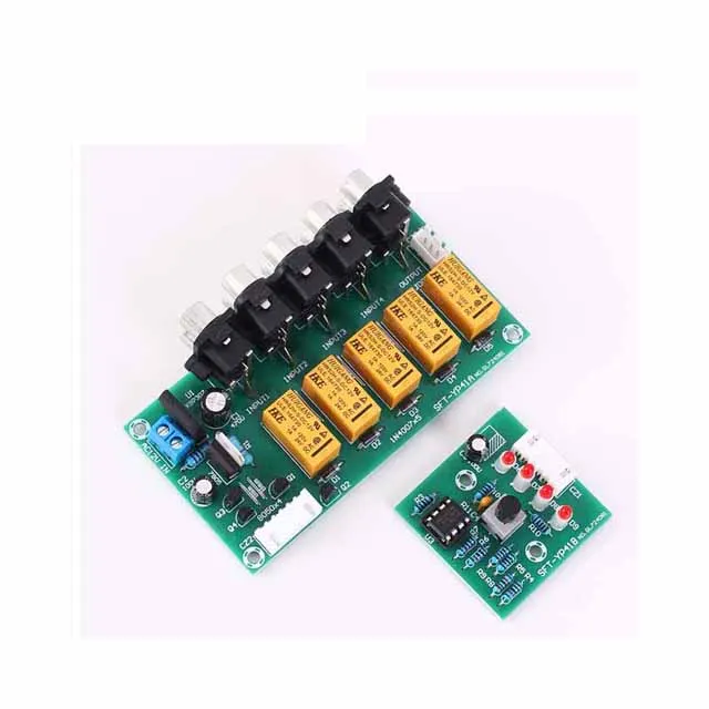 

A23-- Relay Selects Amplifier Video Signal Module Audio Input Signal Selector 4 In 1 Out Relay Audio Switching Board