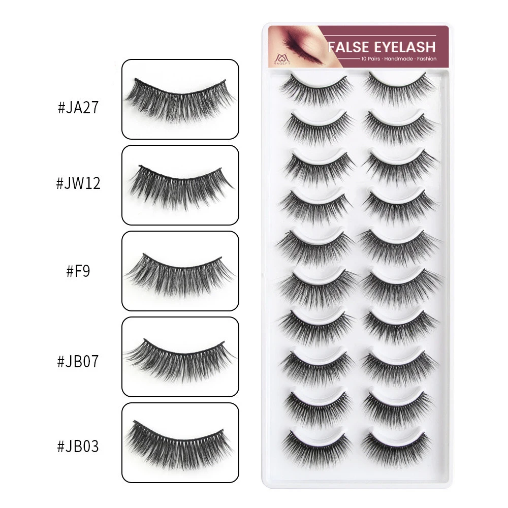 2019 NEW 110 pairs 100% Real Mink Eyelashes 3D Natural False Eyelashes 3d Mink Lashes Soft Eyelash Extension Makeup Kit Cilios (3)