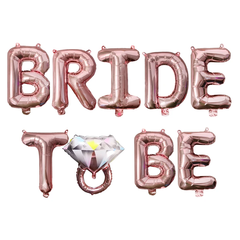 Свадебные украшения из розового золота буквы &quotBride To Be" воздушный шар фольги