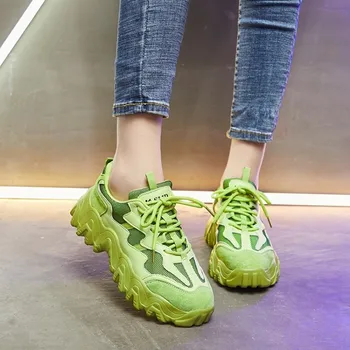 

Hight Increase Ulzzang Women Shoes Woman Sneakers Platform Wedges High Heels Flats Loafers Ladies Creepers Trainers E16-61