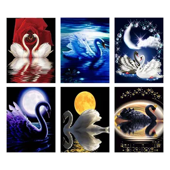 

5D Diy Diamond Painting Full Drill Square Swan Animal Diamond Embroidery Sale Pictures With Rhinestones