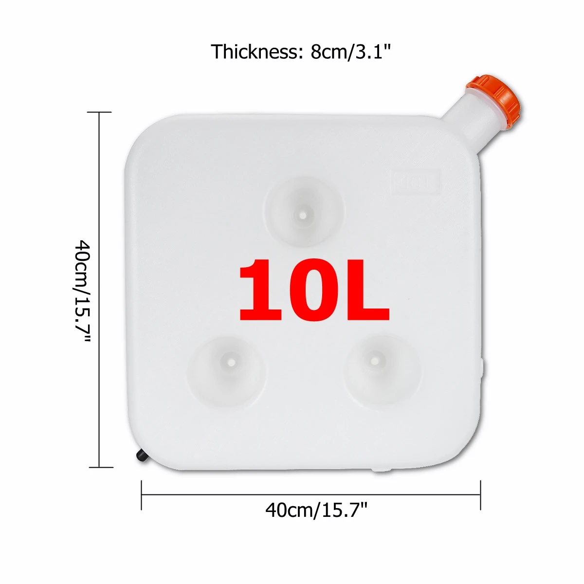 40x40x8 см 10л пластиковый топливный бак для воды резервуар для хранения воды для автомобиля грузовика воздушный Нагреватель стояночный нагреватель аксессуары