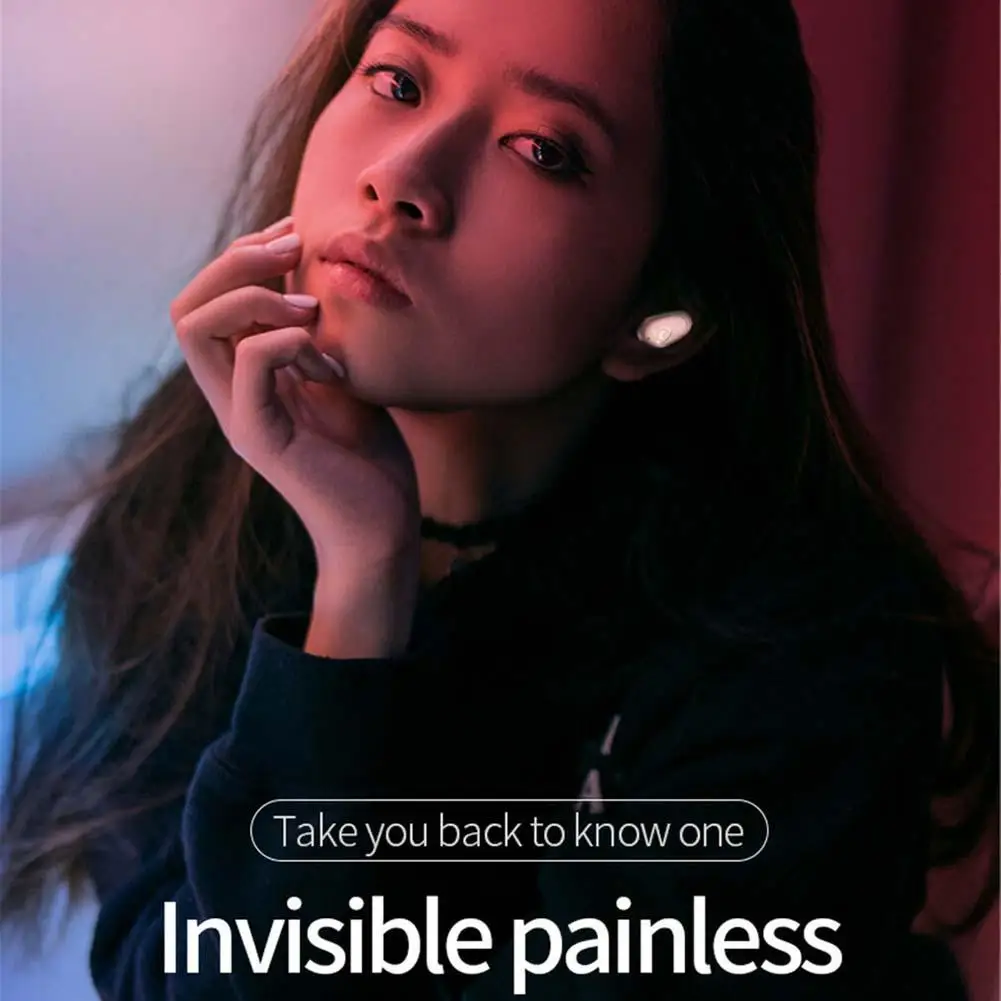 Universal Wireless Earphone Bluetooth Headset Handsfree Earbud with Mic for iPhone Samsung Note 10 9 8 5 LG V40 V30 V20