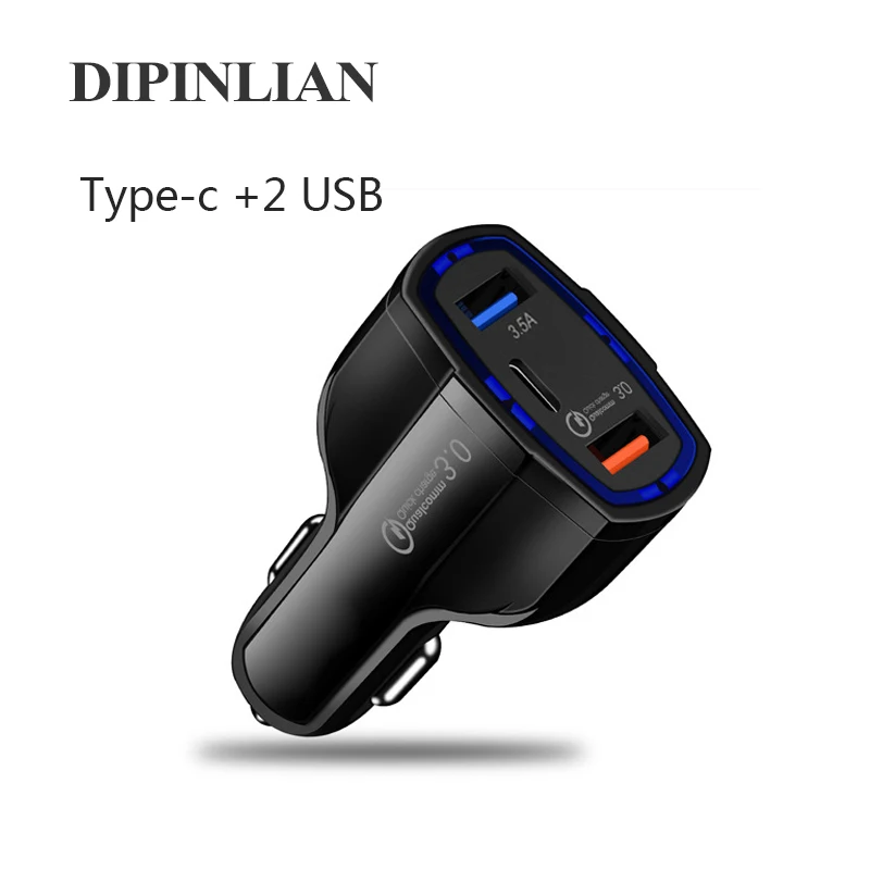 PD3.0 type C быстрое автомобильное зарядное устройство для телефона QC 3,0 Быстрая зарядка USB Автомобильное зарядное устройство для samsung S10