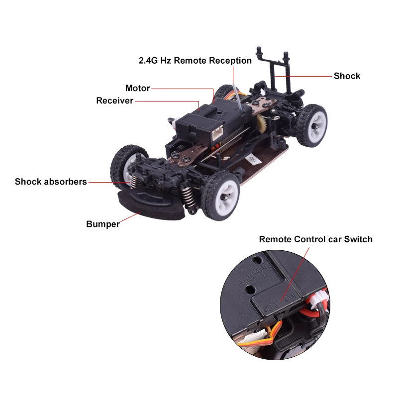 Wltoys K989 RC автомобиль 1:28 четырехколесный 4WD привод внедорожный 2,4G пульт дистанционного управления сплав шасси 30 км высокоскоростной для детей Детские игрушки