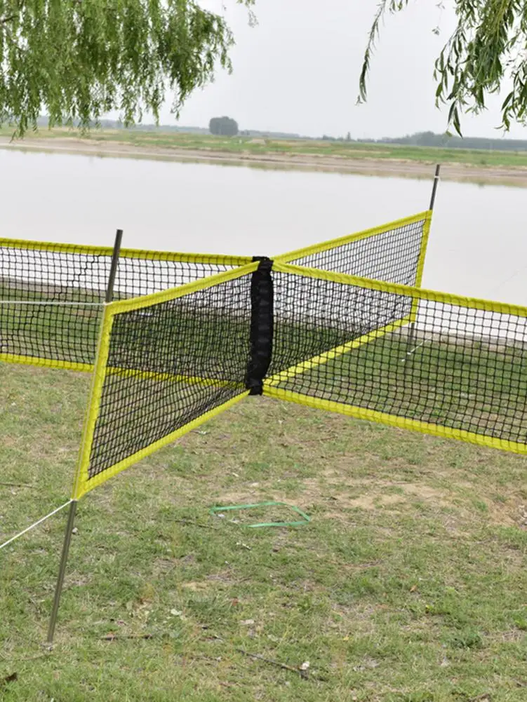 Volleyball Net Bracket Sethigh-quality Iron Pipe Outdoor Portable 4-sided Volleyball Net Set For Beach