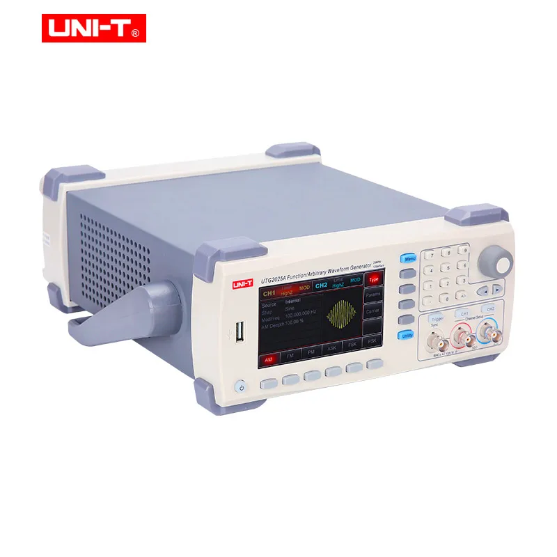 UNI-T UTG2025A функция/генератор сигналов произвольной формы 200 мс/с 25 МГц каналы 2 USB устройства 4,3 дюймов 64 к цветной TFT ЖК-дисплей