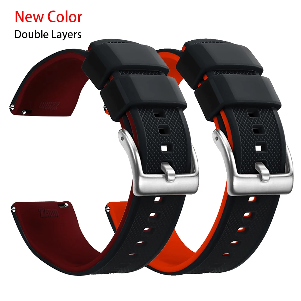 Inexpensive Great Rubber 20 mm Watch Band Replacement MWW12F000003_K0021408 main image 0