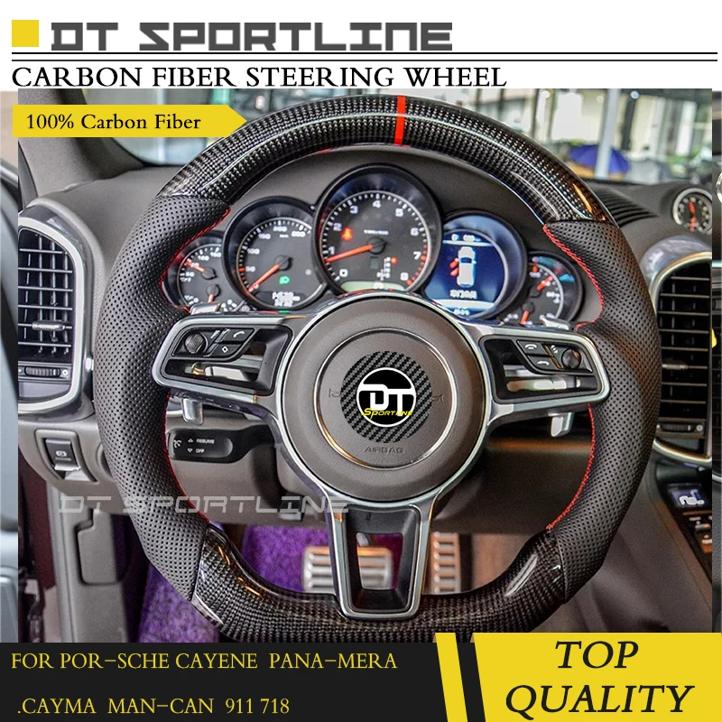 Рулевое колесо из углеродного волокна для Porsche Cayenne 957 Panemera 970 911 Cayman 2011 2014
