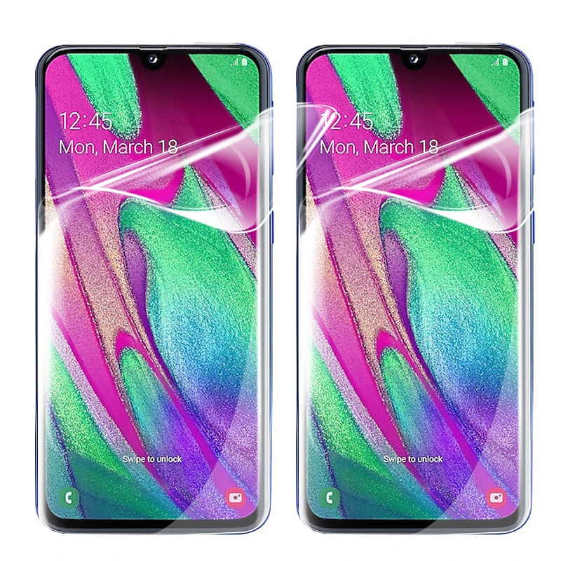 2 шт Полный Клей протектор экрана для Samsung Galaxy A40 A41 J4 J6 Plus A 40 41 j4plus j6plus Гидрогелевая