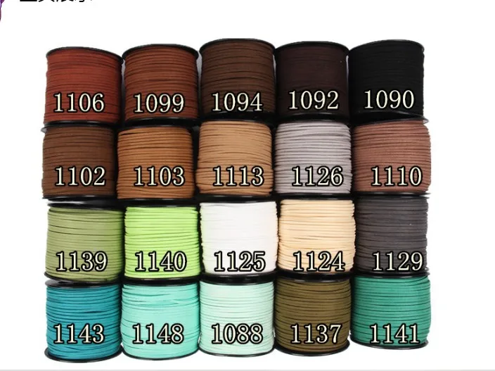 5 M Flat Faux Suede DIY Handmade Beading Bracelet Jewelry Making Thread String Rope Korean Leather Cord for Necklaces& Bracelet