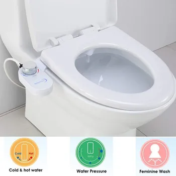

Bidet Fresh Water Spray Mechanical Bidet Toilet Seat Attachment Non-Electric Bidet Sprayer Mechanical Muslim Shattaf Washing 04