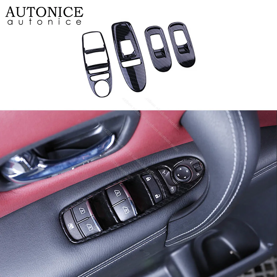 

Цветная панель из углеродного волокна для дверей и окон, подъемная панель, подходит для Nissan патруль Y62 Armada Infiniti QX80