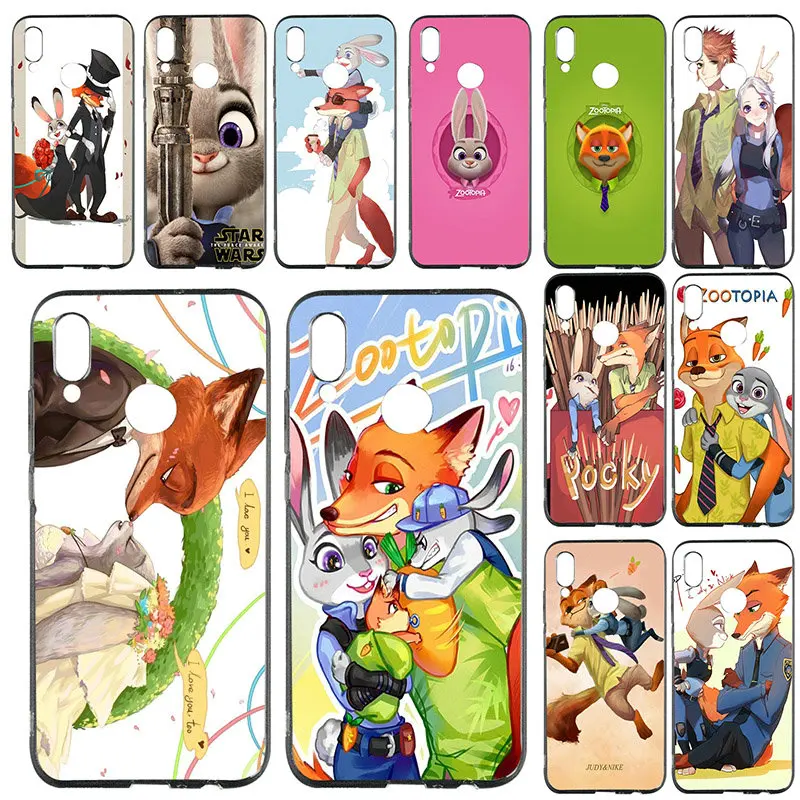 Soft TPU Silicone Mobile Phone Cases for Huawei P8 P9 P10 P20 P30 Mate 10 Pro Honor 7A 8X 9 Lite 2017 Shell Hot Judy Zoomania | Мобильные