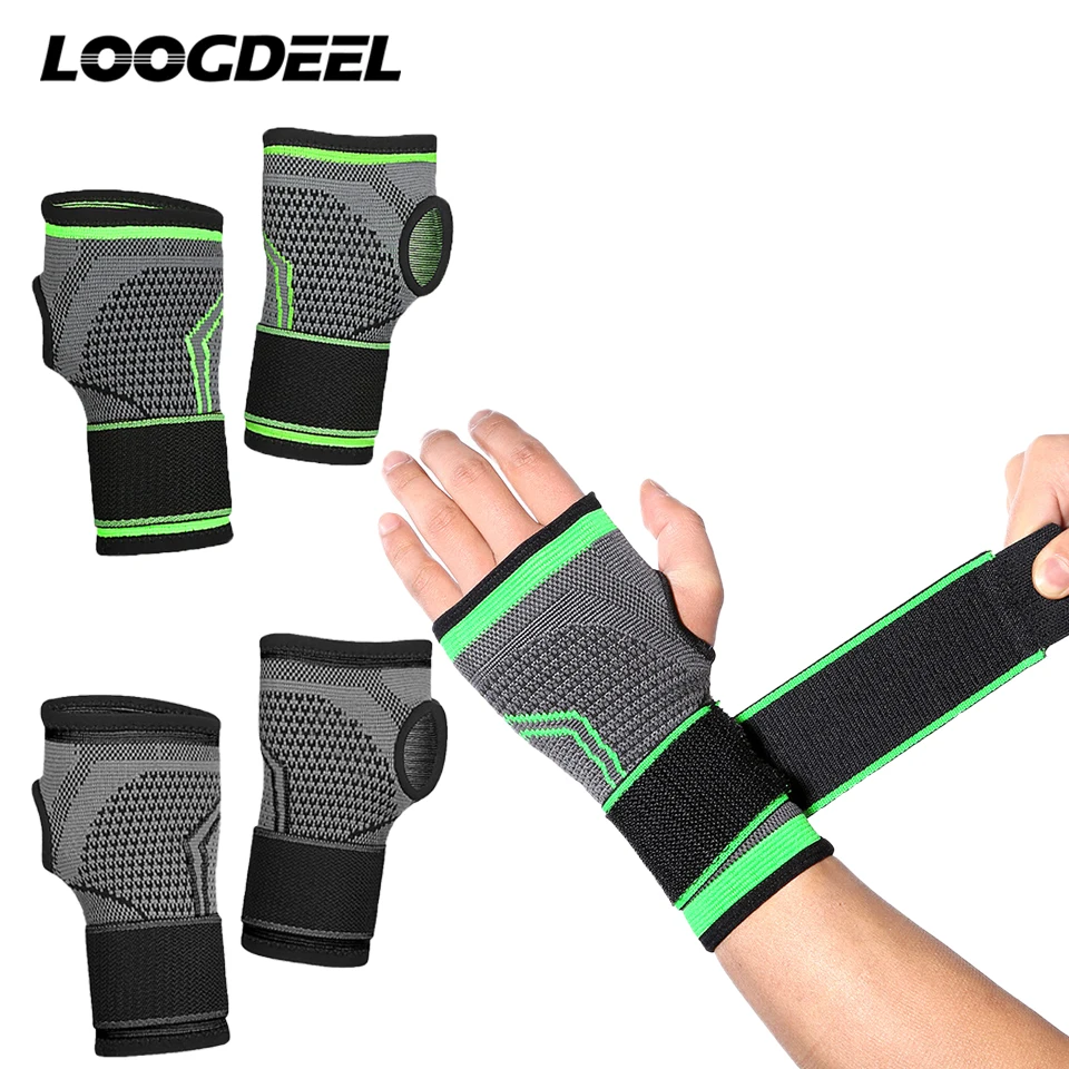 

LOOGDEEL 1 шт. защита кисти для занятий тяжелой атлетикой Поддержка сжатия Фитнес обхватывает запястье гантели тренировки Фитнес защита запястья