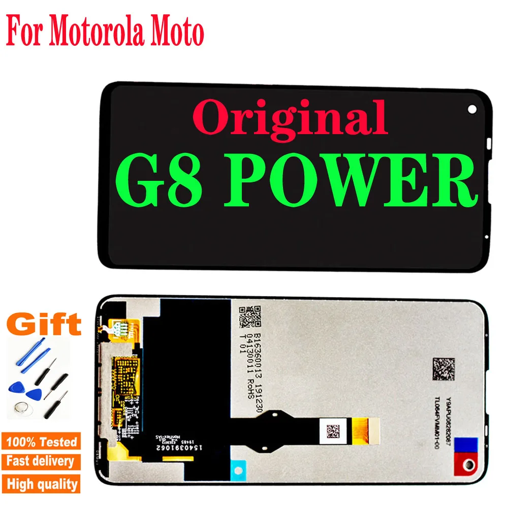 

Original New 6.4" For Motorola Moto G8 Power Lcd Screen Display Touch Glass Digitizer Assembly G8Power XT-2041-1 LCD