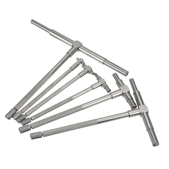 

6Pcs 8-150mm Precision Telescopic Gage Micrometer Bore Measurement Ruler Tool Micrometer Measurement Bore Engineers Tool Sets