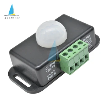

DC 12V 24V 8A Automatic Adjust PIR Motion Sensor Switch IR Infrared Detector Light Switch Module for LED Strip Light Lamp