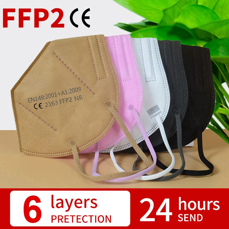 respirator FFP2 face mask fpp2 masks KN95 filter 6 layers protection maske CE dust mouth mascarillas fast send | Безопасность и