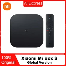 Xiaomi Mi Box S 4K TV Box Cortex-A53 Quad Core 64 Bit lich- 450 1000Mbp Android 8.1 2GB 8GB HDMI2.0 2.4G/5.8G WiFi BT4.2 più recente