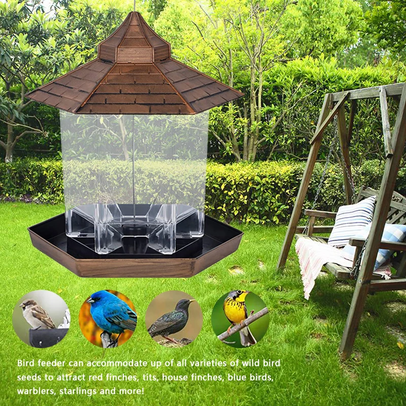 Hanging Bird Feeder Bowl And Drinking Fountain Outdoor Indoor Pet Breeding Tools Garden Decoration For Pet Bird Supplies