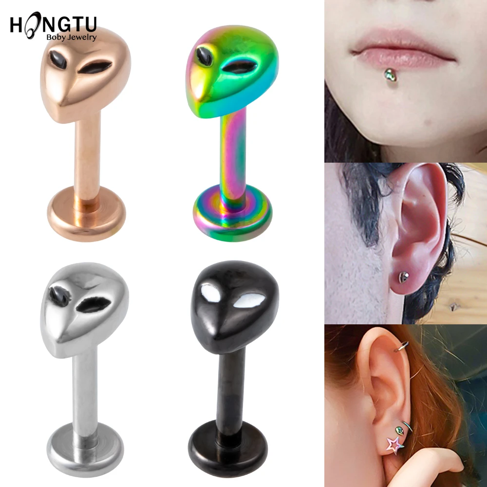 Hongtu Alien Style Piercings Labret Labret Labret Pendiente Hongtu Alien Style Piercings Labret Labret Labret Pendiente