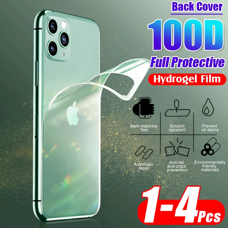 100D Защитная Гидрогелевая пленка для задней панели IPhone 11 Pro 6 6s 8 7 Plus XR X XS Max