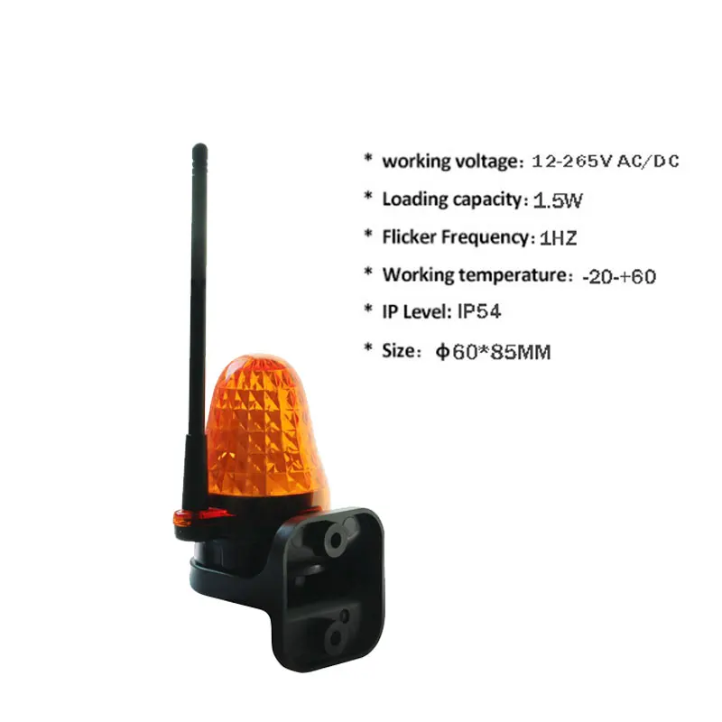 AC/DC 12V -265V LED Security Alarm Light 24v Flashing Alarm Lamp Signal Strobe Light 220v For Gate Opener/Barrier Gate