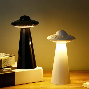 

UFO Design Mini Rechargeable LED Table Lamp Stepless Dimming Night Light Decor