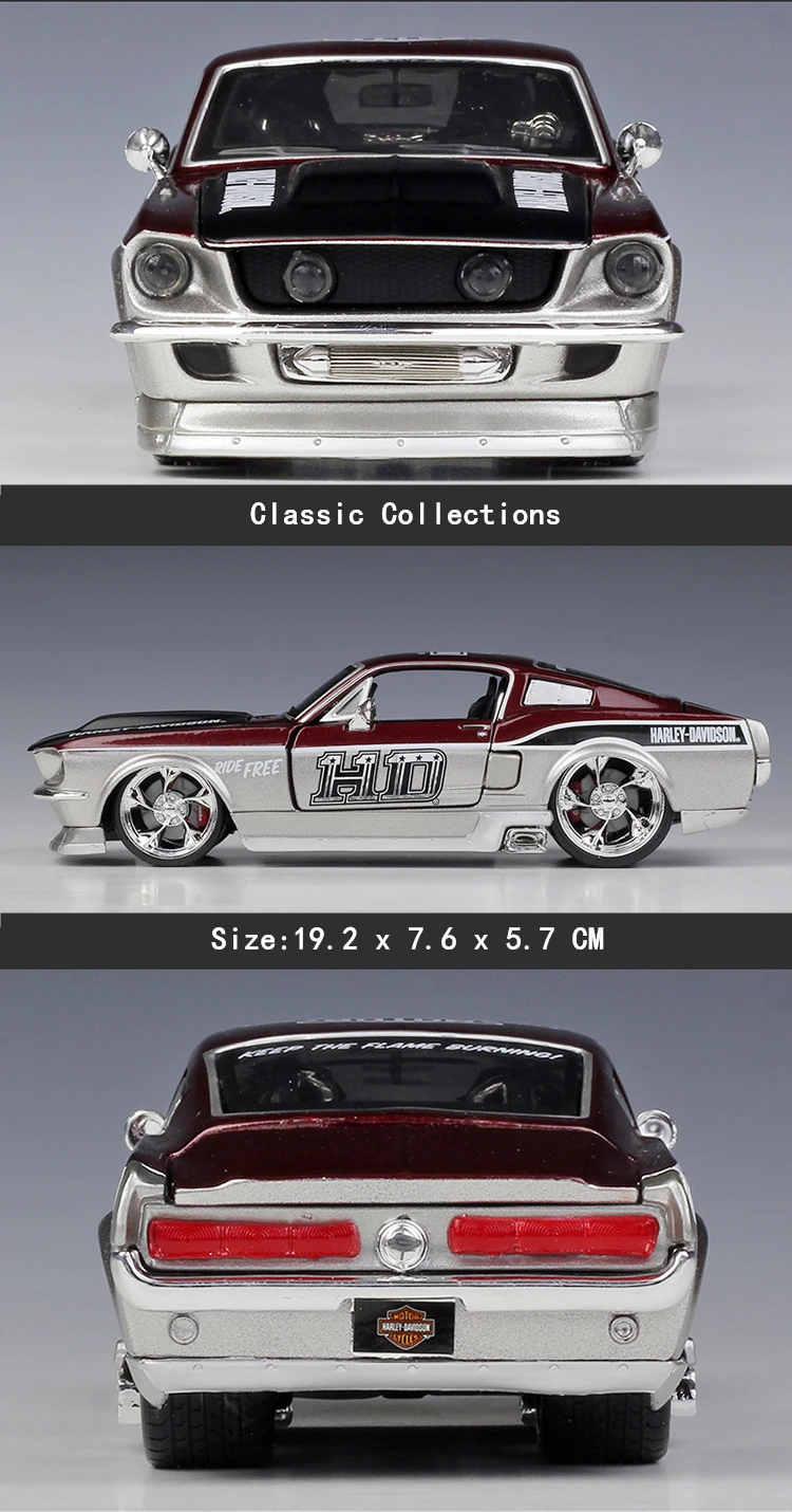 Maisto 1:24 1967 ford mustang gt liga