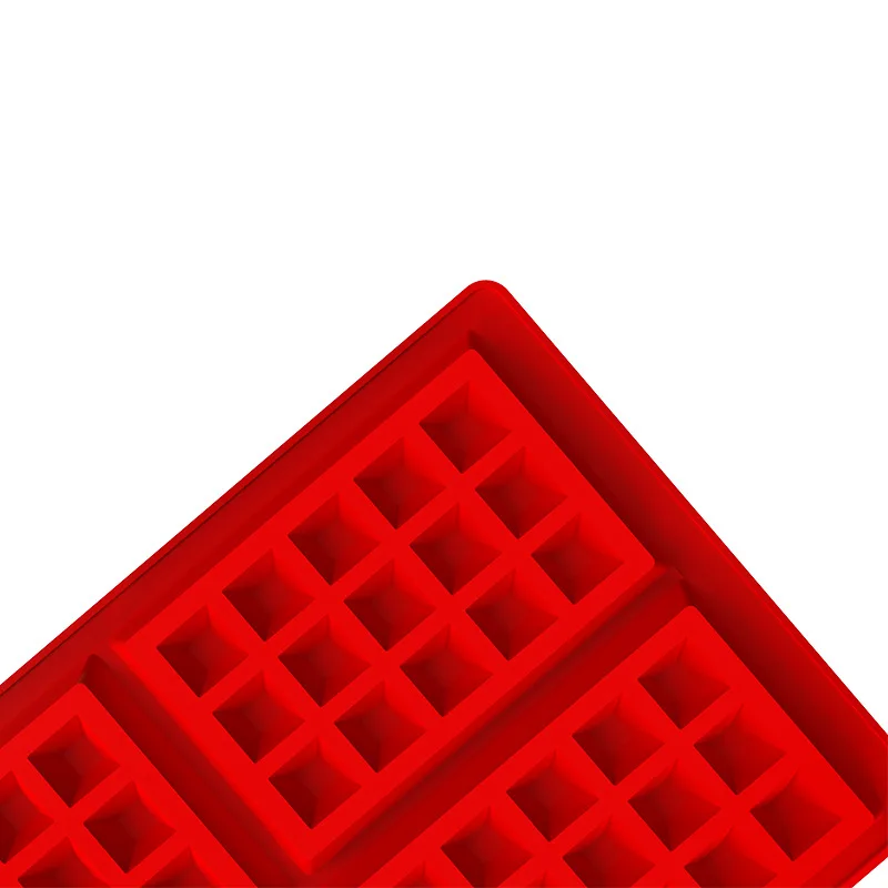 1Pc Square Silicone Cake Molds Baking Tools 4-cavity Waffle Mold Food Grade Single size 14 x 9cm baking mould