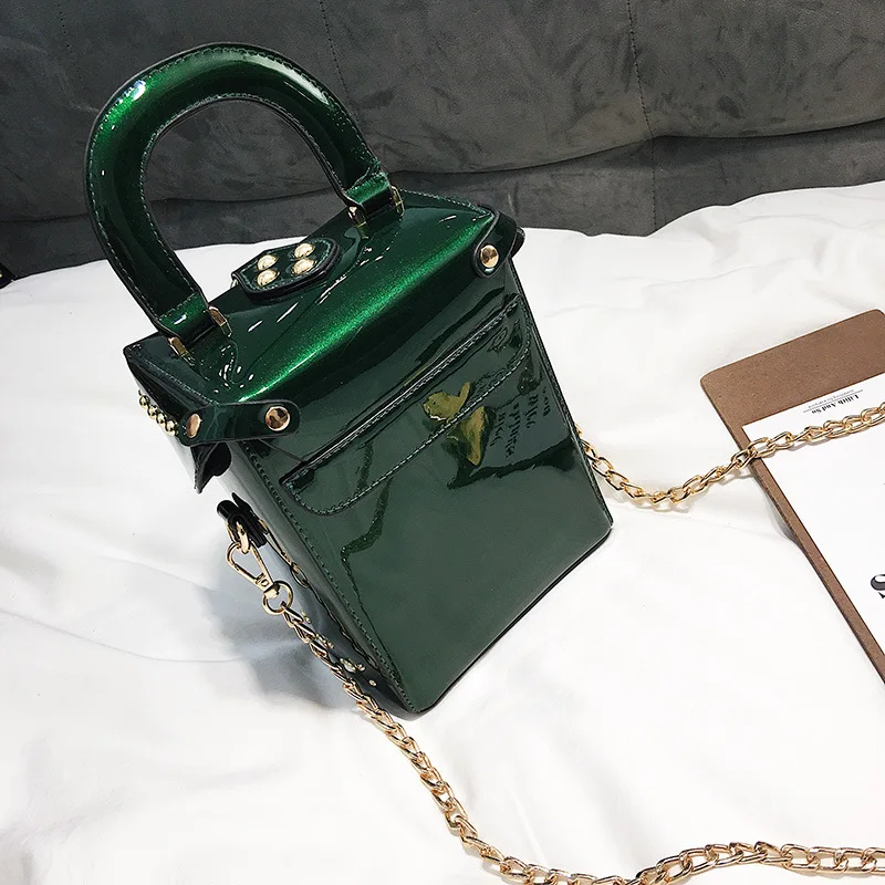 Bolsos PU Leather Crossbody Bags For Women Green rivet Shoulder Messenger Bag Lady Shopping Purses Handbags crossbody bags