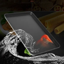 Rectangular non-stick bread cake baking tray baking tray oven rectangular black baking tray diy baking bread baking