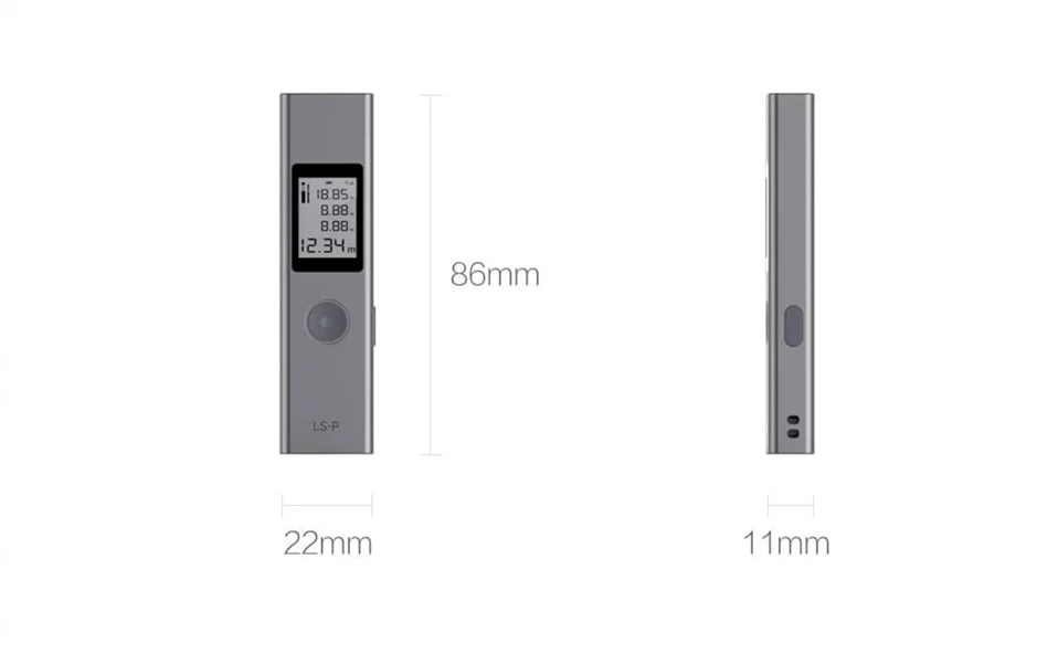 Xiaomi 40 м Лазерный дальномер USB высокая точность измерения вспышка зарядка портативный ручной дальномер лазерный дальномер