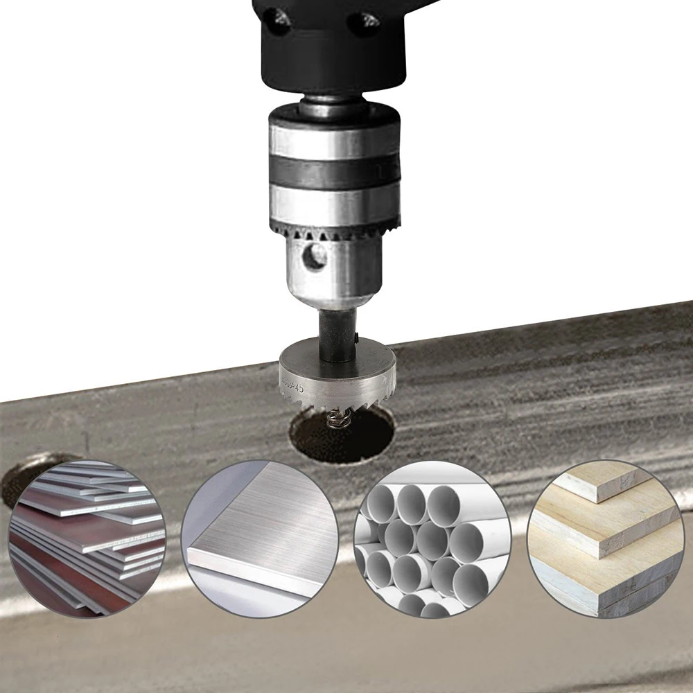 13PCS HSS Drill Bit Set High Speed Steel Carbide Tip Hole Saw Tooth Cutter Metal Drilling Hand Woodwork Cutting Carpentry Crowns