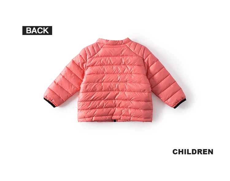 Не называйте меня, Зимние новые оранжевые теплые пальто для маленьких девочек Новая модная мягкая куртка для детей детские базовые однотонные Цветные парки 84053
