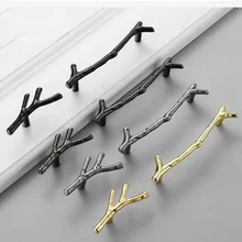 

Fashion Tree Branch Furniture Handle Drawer Knobs Black Silver Bronze Kitchen Cabinet Handles Door Pulls Hardware Metal 96/128mm