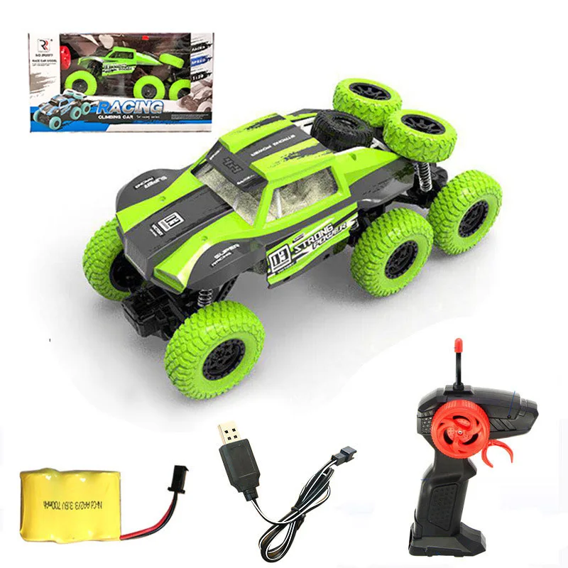 28 см 1/16 авто RC автомобиль 4WD машина радио Управление led Машинки Игрушки с дистанционным управлением Управление автомобилей 4x4 внедорожных транспортных средств для маленького мальчика, подарки на Рождество - Цвет: Green 1 Gift Box