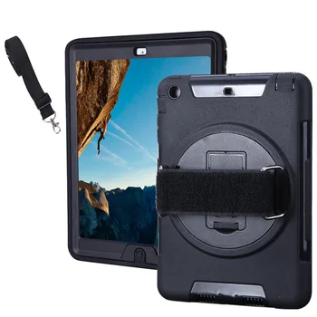 

New iPad 9.7 2017 fei tian lun Handheld Strap Tablet PC Covers 360 Rotating Bracket Suspender Strap Protective Case