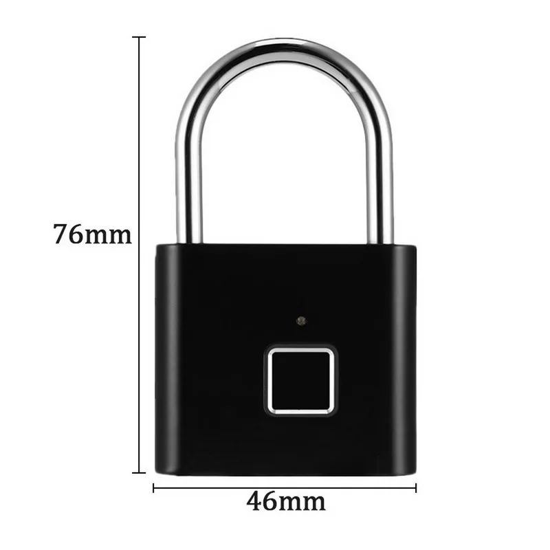 Умный Замок с USB перезаряжаемым замком безопасности без ключа IP65 Водонепроницаемый замок безопасности без ключа для путешествий багаж рюкзак для дома и офиса