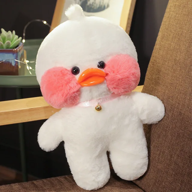 30cm white hyaluronic acid duck little yellow duck plush toy hand warmer pillow doll birthday gift Christmas  girlfriend gift