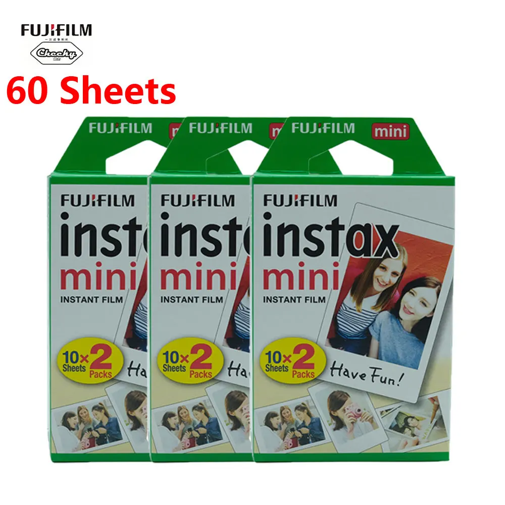 Пленка Fujifilm instax mini 9 10 20 40 60 листов с белым краем ширина 3 дюйма пленка для