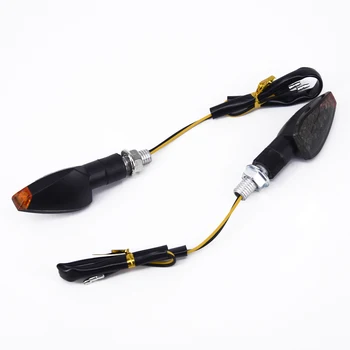 

4x Motorcycle 15led Turn Signal Indicator Blinker Amber Light Bendable Lamps New
