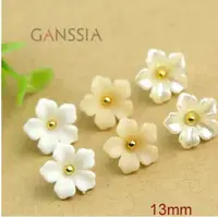 20pcs/lot Size:13mm Flower Button Pretty Rhinestone Buttons Accessories Resin for Shirt Clothing Decoration (KK-200) 1