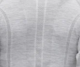 Heathered light gray NWT, женская футболка с длинным рукавом, сексуальная, для йоги, 4-way, тянущаяся майка, Спортивная футболка, для фитнеса, спортзала, бега, топы, тройник - Цвет: Heathered light gray